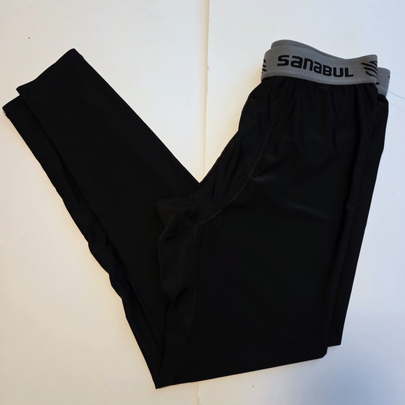 Sanabul Men's Black and Gray Joggers - Picture 1 of 4